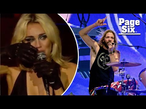 Miley Cyrus breaks down in tears during tribute performance to Taylor Hawkins | Page Six