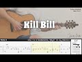 Kill Bill - SZA | Fingerstyle Guitar | TAB + Chords + Lyrics