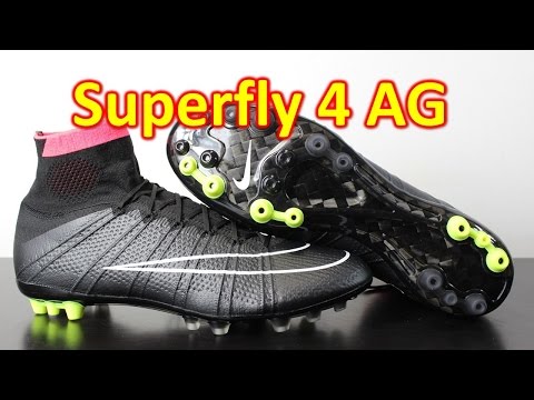 Nike Mercurial Superfly 4 AG Stealth Pack Black/Hyper Punch - Unboxing + On Feet