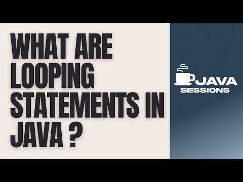 Looping Statements In Java Explained For While Do While For Each Loop Java Tutorial Ch10