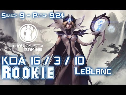IG Rookie LEBLANC vs ZOE Mid - Patch 9.24 KR Ranked