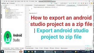 How to export an android studio project as a zip file | Export android studio project to zip file