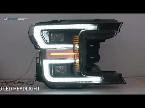 VLAND Full LED Headlights for 2018-2020 Ford F150 with Sequential Turn Signal