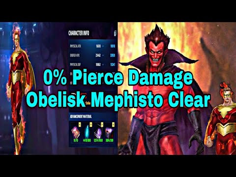 0% Pierce Damage Hyperion New Uniform Review & WBL Mephisto Test With Obelisk - Marvel Future Fight