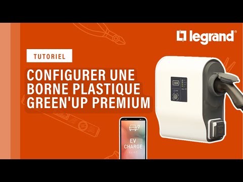 058002 Borne triphasée plastique avec protection DC Green'up Premium pour 1  véhicule électrique Mode 3 - 22kW 32A - professionnel