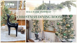 HALLMARK INSPIRED CHRISTMAS DINING ROOM | DECORATE WITH ME FOR CHRISTMAS