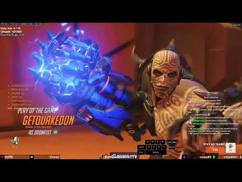 POTG! GetQuakedOn Top 500 Doomfist Overwatch 2 Season 9 Gameplay