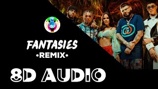 Rauw Alejandro, Anuel AA, Natti Natasha - Fantasías Remix (8D AUDIO) Ft. Farruko and Lunay