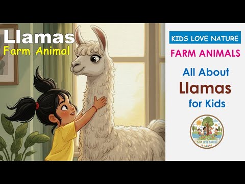 All About Llamas! 🦙 | Life Cycle, Food, habitat & Babies | Farm Animal Story and Facts for Kids