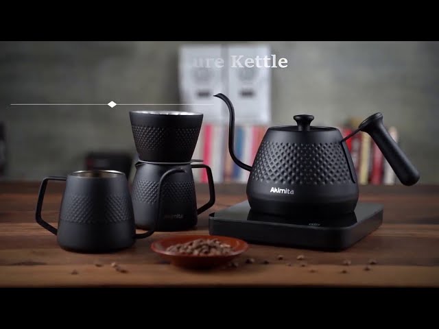 قمع مع ابريق فلتر القهوة بالتقطير V60 - لون أسود