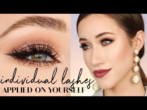 How to Apply Individual False Lashes | ALLIE GLINES Video