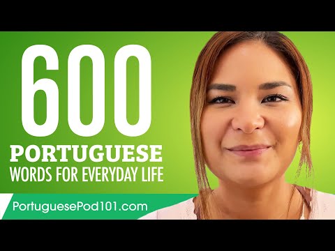 600 Portuguese Words for Everyday Life - Basic Vocabulary #30