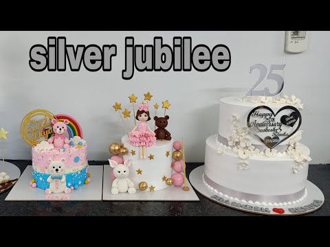 #cakevideo silver jubilee theme lovely cake