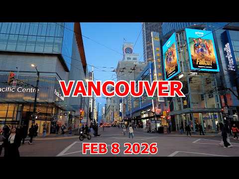 2026 Downtown Vancouver Canada Walking Tour - Life in the City on Feb 8 2026