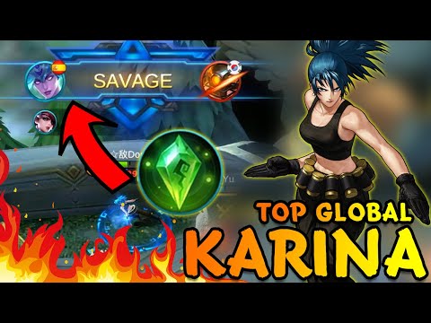 Karina SAVAGE | New Meta Karina | Best Build Karina SAVAGE | Top Global Karina ~ MLBB