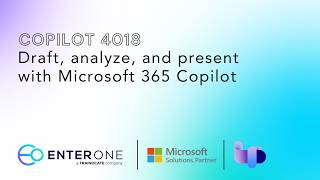 EnterOne Microsoft Copilot 4018 - Draft, analyze, and present with Mic