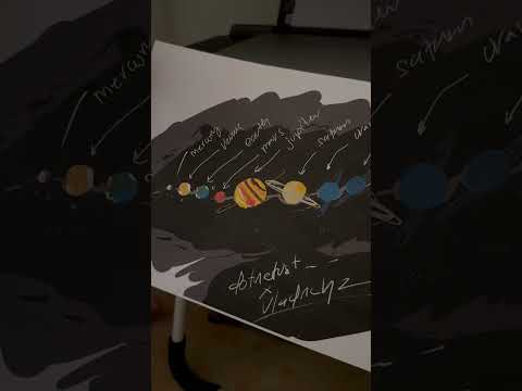 Vlad got his solar system masterpiece Printed