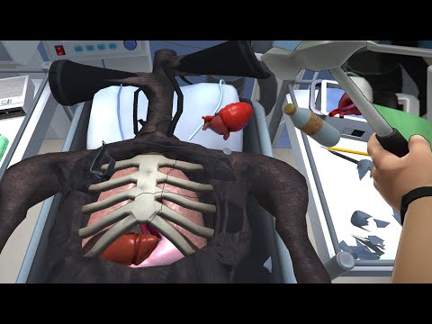 SIREN HEAD HEART TRANSPLANT SURGERY!! Surgeon Simulator [Trevor Henderson]
