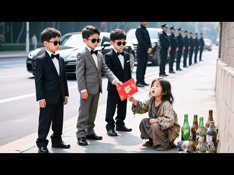 3 little billionaires find beggar girl who saved them years ago – They make a shocking decision！