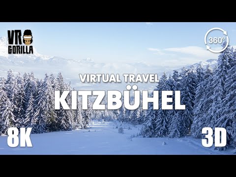 Kitzbühel in Austria Winter Special - Virtual Travel - 8K 360 3D