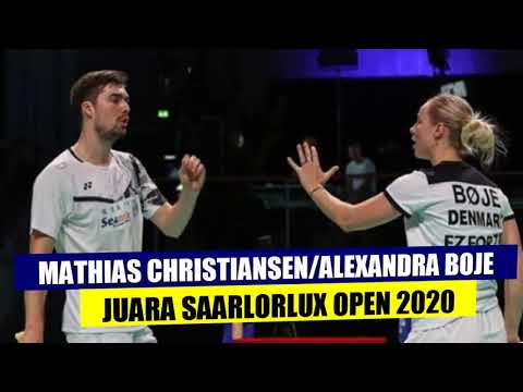 MATHIAS CHRISTIANSEN/ALEXANDRA BOJE JUARA SAARLORLUX OPEN 2020