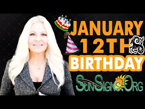 ♑️ Born On January 12th - Happy Birthday - Today's Zodiac Horoscope Personality - SunSigns.Org