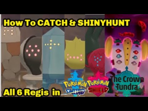 *FASTEST METHOD* How To CATCH & SHINYHUNT ALL 6 Regis In Pokémon Sword & Shield Crown Tundra DLC!!!