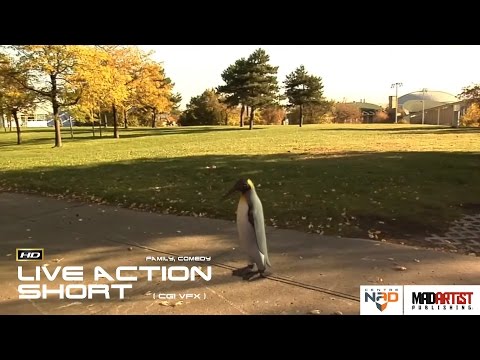 Live Action CGI VFX Animated Short "PENGUIN ESCAPES FROM ZOO" Interesting Funny Film by Centre NAD