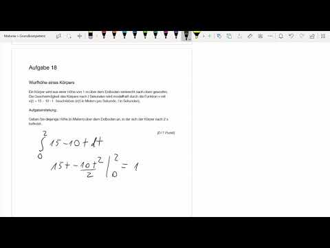 Matura Jänner 2020 AHS Aufgabe 18