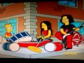 The Simpsons White Stripes 