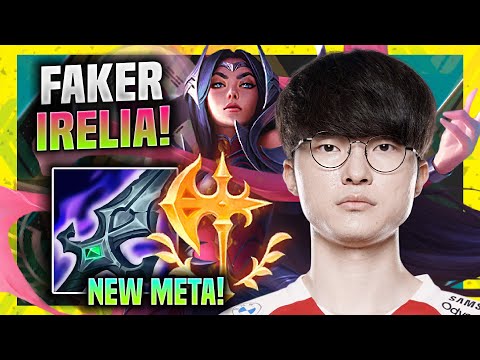 FAKER TRIES NEW META IRELIA ADC! - T1 Faker Plays Irelia ADC vs Ashe! | Season 11