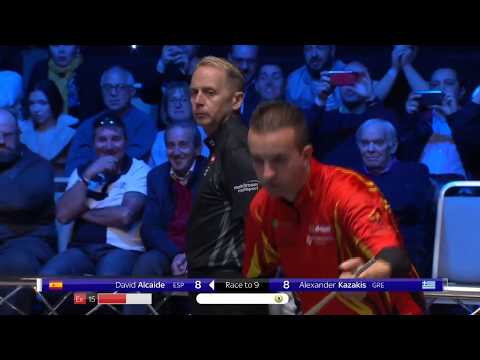 David Alcaide - CLUTCH shot vs. Kazakis, World Pool Masters 2019