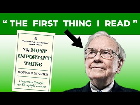 THE MOST IMPORTANT THING By HOWARD MARKS - 3 KEY IDEAS
