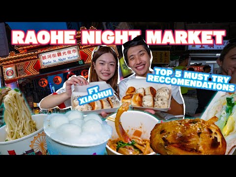 Ultimate Taiwan Night Market Tour com @xiaohui_foodie! | TOP 8 DEVE EXPERIMENTAR no Rao He Night Market!