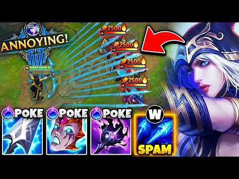 The most ANNOYING Poke Ashe build you will ever see... (SPAM BURNING ARROWS)