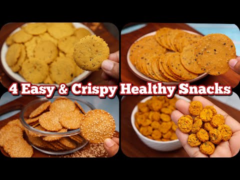 4 BEST Healthy Snacks: High-Protein, Crunchy, Gluten-Free Crackers Recipe