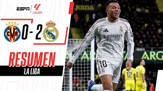 MASTANTUONO TITULAR, DOBLETE DE MBAPPÉ Y EL REAL ES LÍDER | Villarreal 0-2 R. Madrid | RESUMEN
