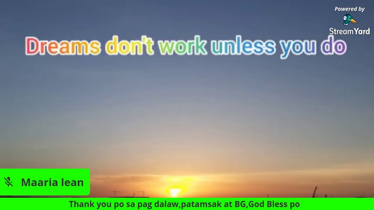 Nothing happens unless first we dream.