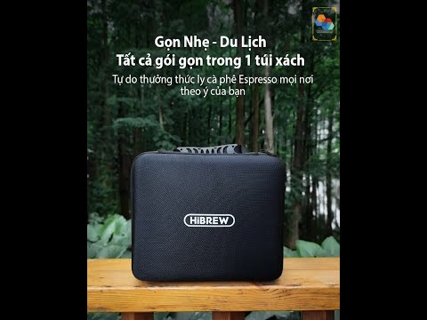 Trên tay Máy pha cà phê HiBREW ACM009 siêu tiện lợi, 3 trong 1, phiên bản premium gói gọn 1 túi xách