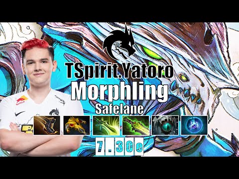 Morphling Safelane | TSpirit.Yatoro | YATORO GOD SHOTGUN BUILD | 7.30e Gameplay Highlights