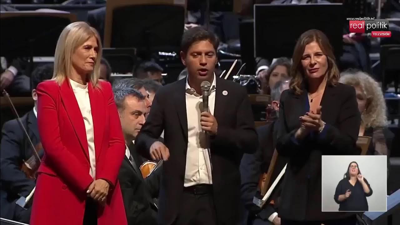 Axel Kicillof reinauguró la sala "Alberto Ginastera" del Teatro Argentino de La Plata