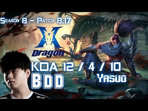 KZ BDD YASUO vs TWISTED FATE Mid - Patch 8.17 KR Ranked