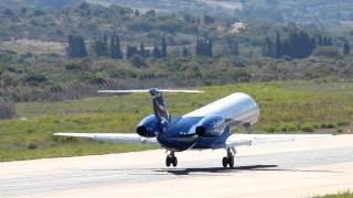 preview picture of video 'Landing Embraer 135 Eastern Calvi'