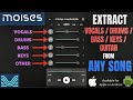 Extract VOCAL INSTRUMENT Stems From ANY SONG Moises App Apple Android