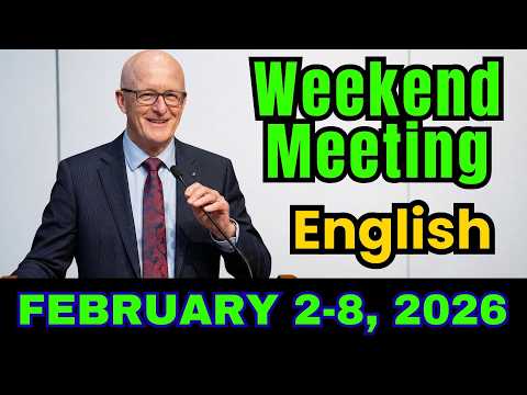 God does not act wickedly | English Weekend Meeting 2026 | January 31