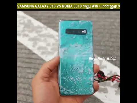 Dropping Samsung Galaxy S10 vs Nokia 3310 1000 feet Drop Test| Riyas Facts Tamil #shorts