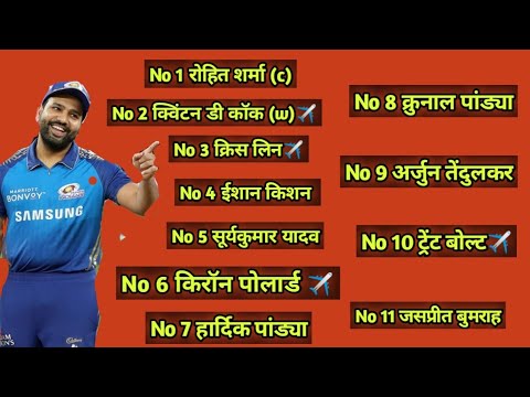 IPL 2021 mumbai indians best playing 11 ipl 2021 mi new playing 11 #shorts #iplnewplaying #ipl2021