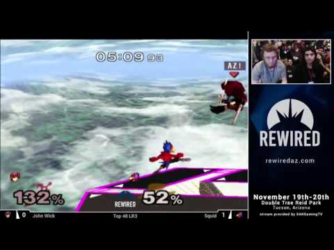 Rewired 2016 Melee Singles Top 48 LR3 - John Wick (Marth) vs Squid (Falco)