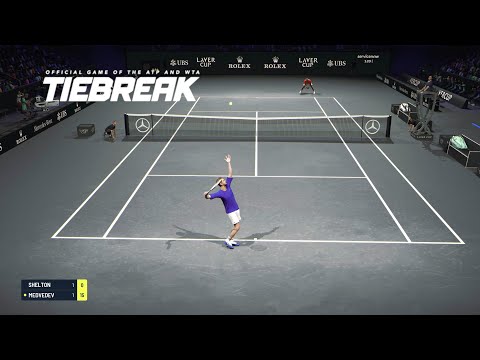 TIEBREAK - Daniil Medvedev Vs Ben Shelton I Laver Cup Arena I Legendary AI (PS5)