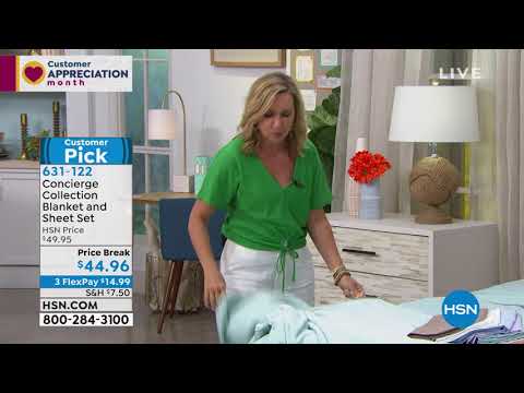 Concierge Collection Blanket and Sheet Set